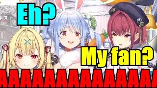 Hoshikawa fangirling over Marine during their first meeting ft. Pekora【Hololive | Eng Sub】