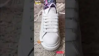 Straight shoes lace styles with 6 holes? shoelaces design #shoelaces #shorts