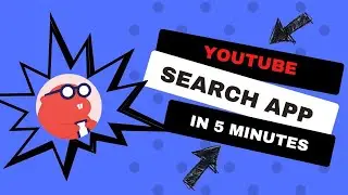 5 minute YouTube search app on Thunkable!