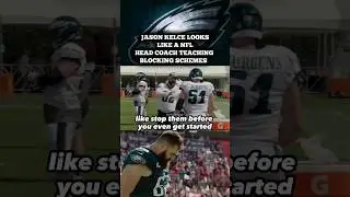 Jason Kelce shows Coaching Skills in Practice: Philadelphia Eagles #shorts