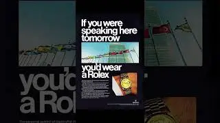 A collection of old vintage Rolex advertising print ads