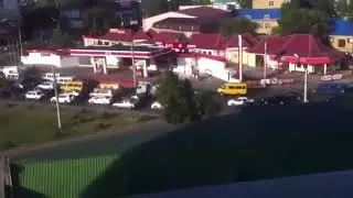 Взрыв автомобильной заправки в центре города