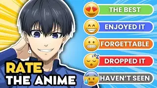 RATE the ANIMES🔥Anime Rating Challenge ✏️ | ANIME QUIZ