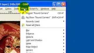 GIMP rounded corners