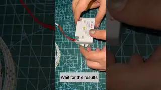 DIY led strip on mirror 