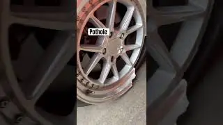 Tire vs pothole #youtubeshorts #shorts