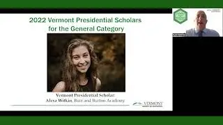 2022 VT Presidential Scholar Virtual Ceremony 2021 Introduction