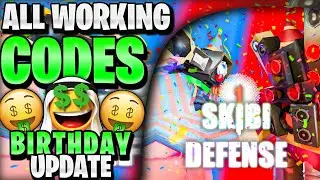 🔥*NEW* ALL WORKING ANNIVERSARY UPDATE CODES For Skibi Defense! Roblox Skibi Defense Codes