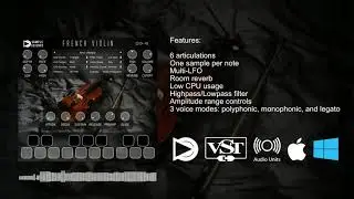 French Violin VST/AU plugin for Windows and macOS