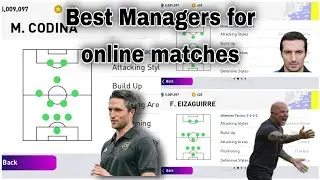 Best Managers for Online Matches in pes mobile 2021