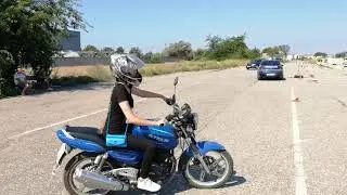 Моё первое вождение! Первый раз за рулём!