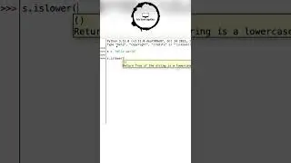 Python String Method (islower & isupper)