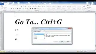 MS Word | Convert Text to Table | Go To
