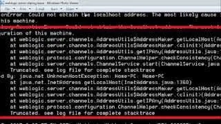 OBIEE 11G Error:Weblogic server  state changed to  Fource shutting down