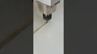 Раскрой ЛДСП на ЧПУ станке алмазной фрезой 8 мм. #wood #cnc #чпу #лдсп