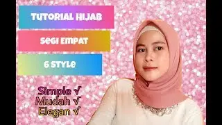 TUTORIAL JILBAB SEGI EMPAT BELLA SQUARE