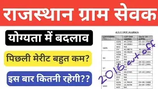 Gram Sevak Bharti 2020 !! gram Sevak Bharti qualification,age !! gram Sevak cut off 2016 !!