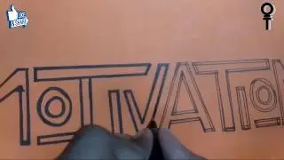 How to write in calligraphy | How to write motivation in calligraphy | Calligraphy video | Lettering
