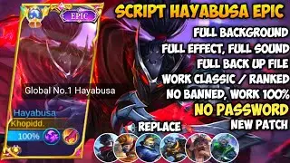Script Skin Hayabusa Epic No Password | Full Effect Voice | Update Patch Terbaru