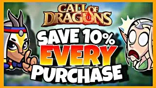 HOW TO SAVE 10% and PROGRESS FASTER | Call of Dragons