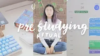 my pre studying routine 🍵 how to prepare for a productive study session