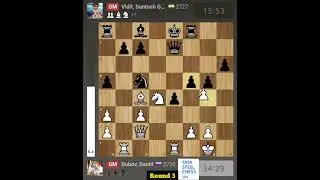 Daniil Dubov Vs Vidit Gujrathi  | Round 3 | Tata Steel Chess Masters 2022