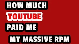 HOW MUCH YOUTUBE PAID ME FOR 2 VIDEO VIEWS -  HIGH PAYING YOUTUBE NICHE