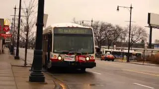 [Chicago Transit Authority] 2001 NovaBus LFS 6584 Departing The Jefferson Park Transit Center