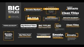 Big Titles Pack | After Effects Template | Titles