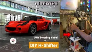 DIY Manual H-SHIFTER Gameplay 🕹️Test Drive Unlimited | Homemade Steering Wheel 🔥