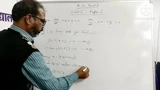 B. Sc. Part II Paper II_Diff.eq.unit I simultaneous differential equations