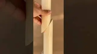 Great technique - beautifully join 2 round wooden bars #short