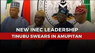 Tinubu Swears In Prof Joash Amupitan as New INEC Chairman