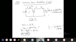 Lecture 32: Common Gate JFET and Millers Theorem