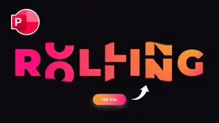 Awesome ROLLING Text Animation - PowerPoint Tutorial