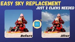 How to replace the sky in a Photo with Photoshop | Replace Sky | Add a New Sky in Photoshop