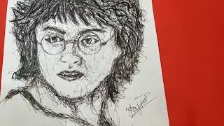 learn how to sketch harry potter scribble art