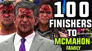 WWE 2K18 - 100 Finishers To The McMahon Family!