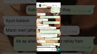 Cute Chat Conversation || larne ka mood hai || Ziddi Ladki Caring Ladka