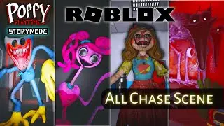 All Chase (DEATH) Scene | Poppy Playtime STORYMODE Chapter 1-2-3 Roblox Demo