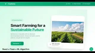 🌱 Crop Recommendation System | Machine Learning Project | React + Flask | Hackathon Project