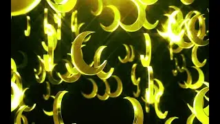 VJ Loops - Crescent Moon Abstract Motion Background NEON Metallic Sci-Fi Free Gaming RGB Screensaver
