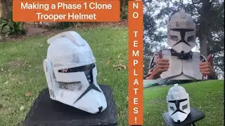 Making A Cardboard Phase 1 Clone Trooper Helmet (NO TEMPLATES)