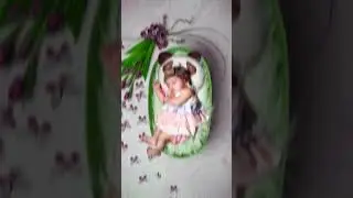 Newborn baby photo editing