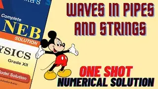 Waves in Pipes and Strings Class 12 NEB Past year Numerical Solutions in One Shot