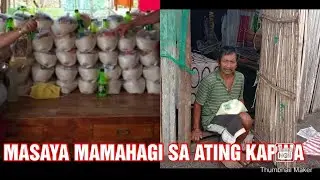 Nakakataba ng Puso Pag tayong namamahagi ng Blessings sa ating Kapwa! My Brother sharing some Goods!