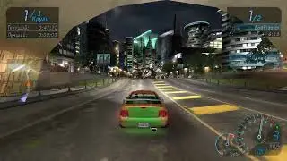 NFS Underground 2003. Гонка против виртуальной машины (VMware) по сети