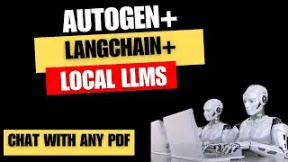 Chat with PDF using AutoGen|LangChain&FREE local LLM with LMStudio| 