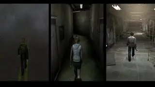 Silent Hill 2, 3, 4 - walk animation comparison