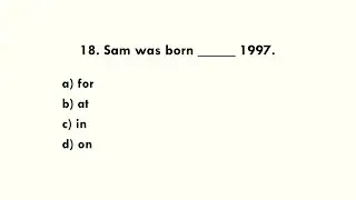 English. Test for beginners (A1-A2) | Can you score 20 of 20?
